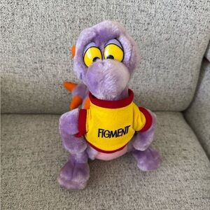 Vintage Figment Plush Toy with Yellow Shirt